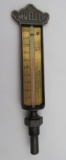 Antique Mueller Furnace Co. Brass Industrial Thermometer