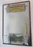 Antique Norman Conveyer Co. (Rogers City, MI) Advertising Mirror with Thermometer