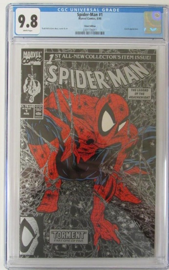 Spider-Man #1 Silver Edition (1990) Todd McFarlane/ Key 1st Issue CGC 9.8