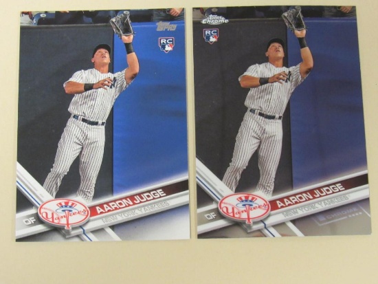 2017 Topps Chrome & Topps Aaron Judge RC Rookie Cards