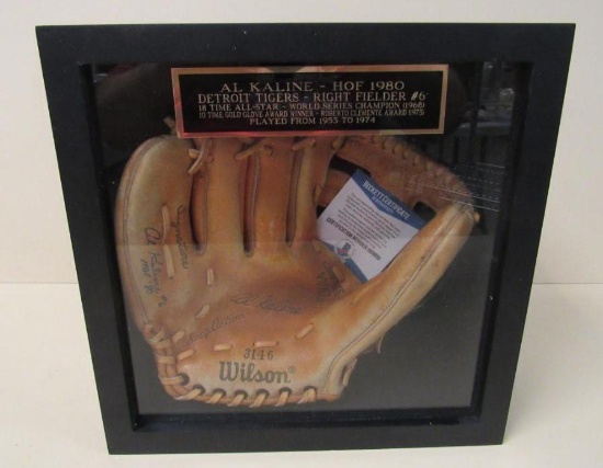 Beautiful Signed Al Kaline Vintage Player Model Wilson Baseball Glove. Beckett COA