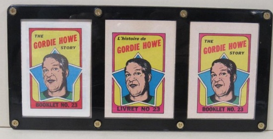 Lot of 3 (All Variations) 1971-72 Topps & O Pee Chee Booklets Gordie Howe