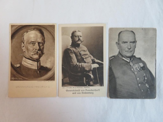 (3) WWI German Leader / General PCs
