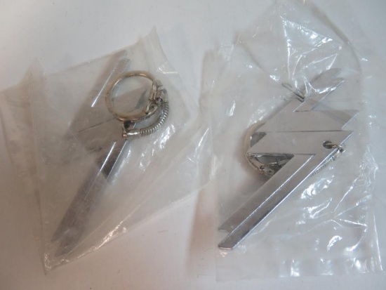 Vintage Pair of ZZ Top Promo Keychains
