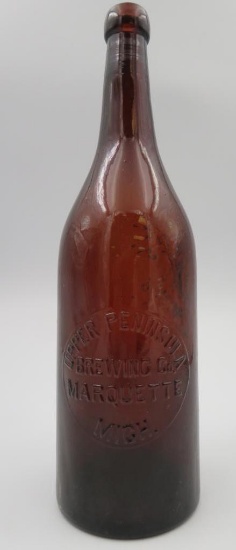 Antique Upper Peninsula Brewing (Marquette, MI) 12" Amber Bottle