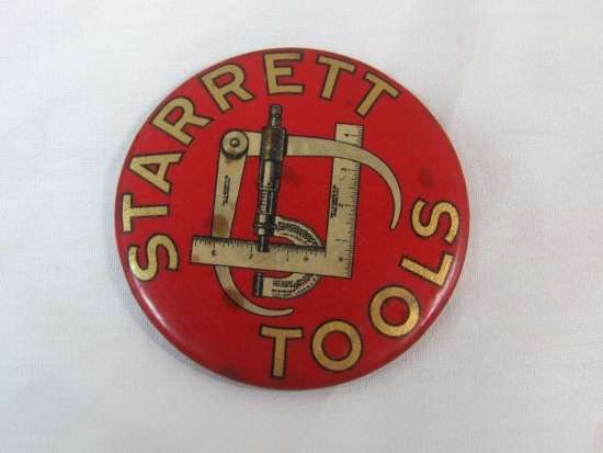 Antique Starrett Tools Advertising Pocket Mirror