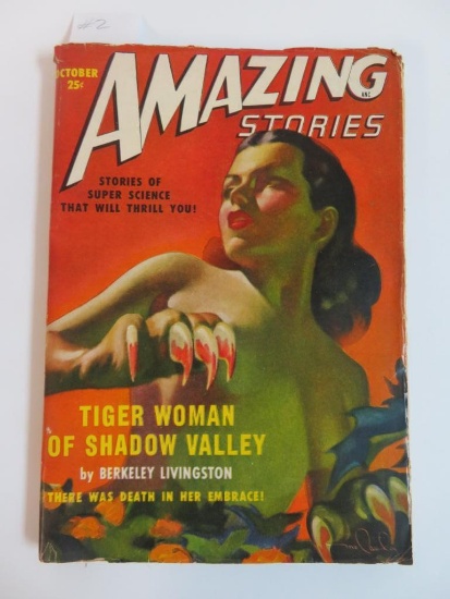 Amazing Stories Pulp 10/'49/Classic Cover