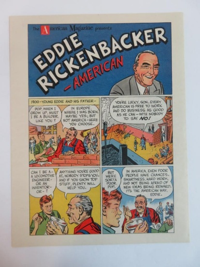 Eddie Rickenbacker-American Comic Insert
