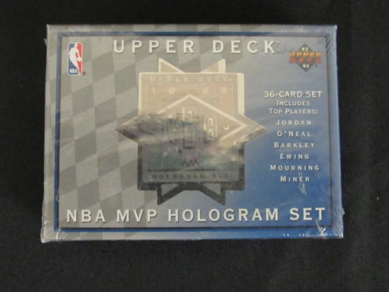 Factory Sealed 1992-93 Upper Deck MVP Hologram Set w/ Jordan & Shaquille O'neal Rookie