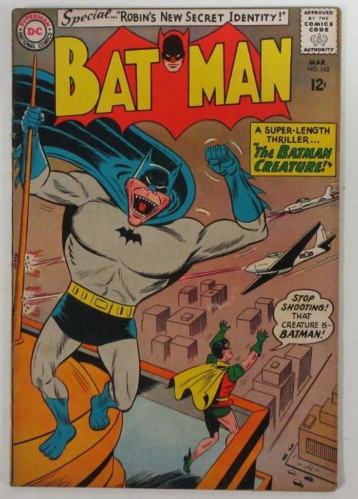 Batman #162 (1964) Silver Age Bat-Creature | Art, Antiques & Collectibles  Collectibles Comic Books | Online Auctions | Proxibid