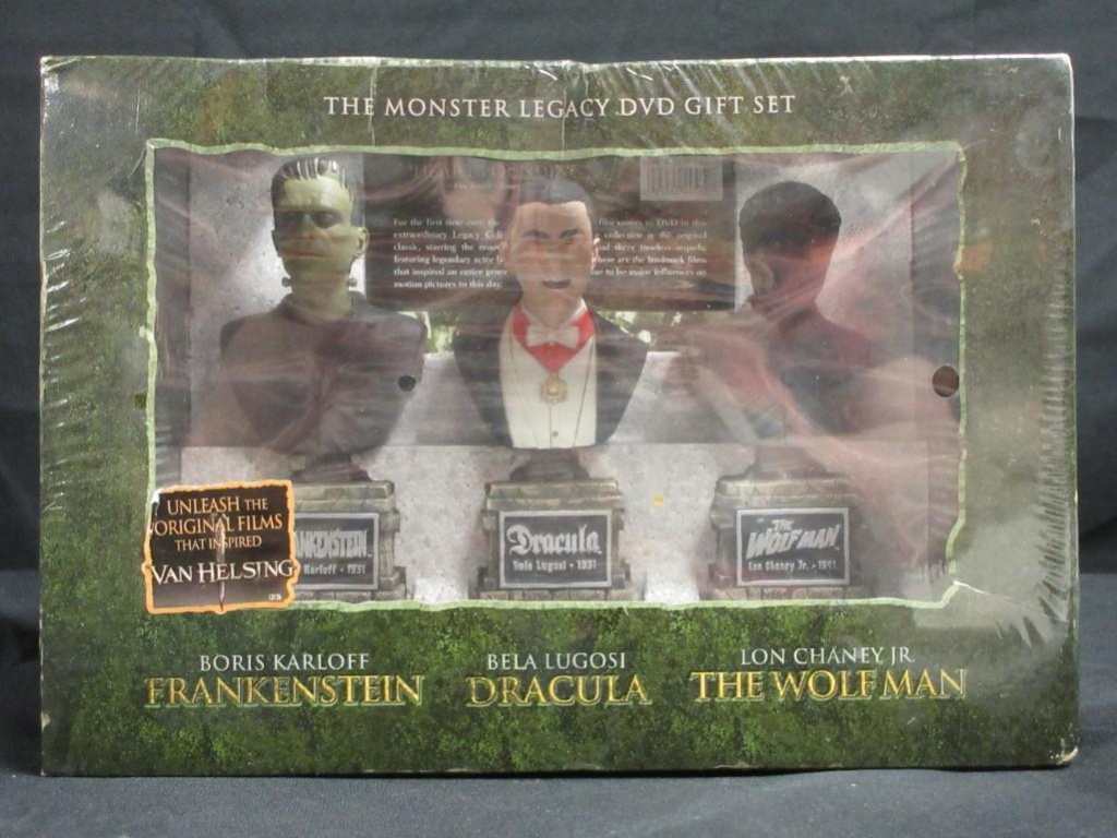 Awesome Universal Monster Legacy Busts Sideshow/ DVD Boxed Set Sealed |  Online Auctions | Proxibid