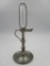 Antique 1830's Pewter Whale Oil Lamp Clock