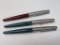 Lot of (3) Vintage Parker 45 Fountain Pens