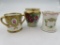 Lot of (3) Antique Porcelain Toothpick Holders