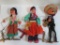 Lot of (3) Vintage Paper Mache and Wood Marrionettes