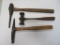 Lot of (3) Antique/Vintage Blacksmith Hammers