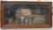 Vintage Shadow box Display of Lead Soldiers, Original Molds, Lead Ingots and Tools