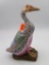 Antique Chinese Polychrome Porcelain Duck