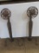 Antique 1910 Pair of Arts & Crafts Andirons by Chein