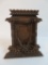 Antique Folk Art Carved Easel Back Picture Frame