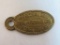 Rare Antique Zeeder Motor Sales (Bay City, MI) Dodge Trucks Brass Key Tag