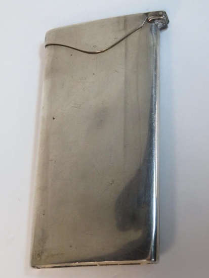 Antique Sterling Silver 4.5" Vesta Case for Storm Matches (Total wt. 71g)