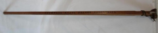 Vintage Michigan State Prison Industries (Jackson) Hand Made Walking Stick