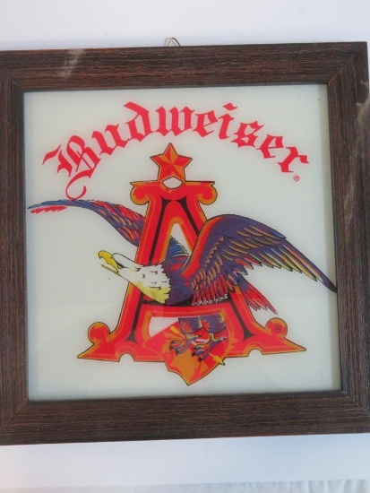 Vintage Anheuser Busch Budweiser Beer Advertising Sign