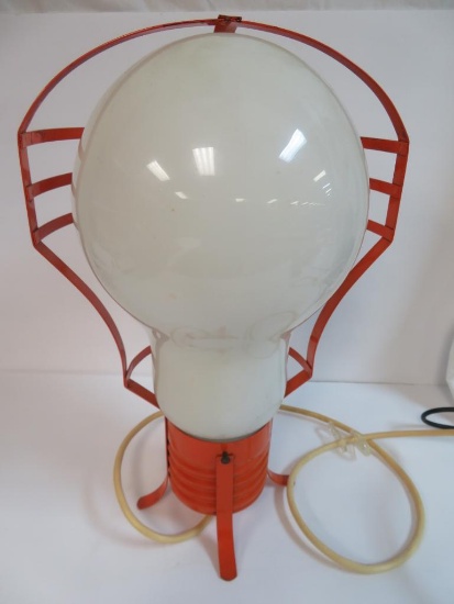 Mid-Century Modern Oversized Light Bulb Table Lamp