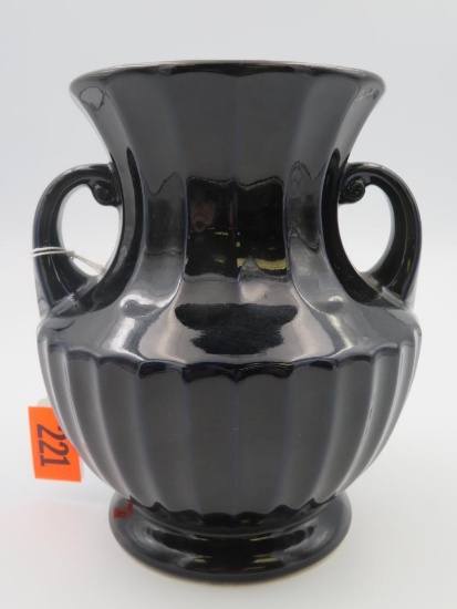 Antique 1930's Red Wing Deep Cobalt Art Pottery Vase