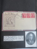 President Franklin D. Roosevelt Signed First Day Cover of General Pulaski