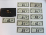 Lot of (11) United States $1 Silver Certificates