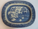 Antique 1830's Staffordshire Blue Willow 18