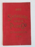 Antique 1900 Syracuse Chilled Plow Co. Catalog of Farm Implements