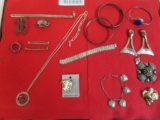 Case Lot of Vintage Sterling Silver Jewelry Includes Necklaces, Bracelets, Earrings +