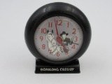 Excellent Vintage US Time Metal Hopalong Cassidy Alarm Clock
