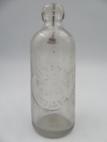 Antique Lebanon Bottling Works (Indiana) Embossed Glass Bottle