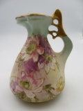 Antique Amphora Turn Templitz RSTK Hand Painted Porcelain Ewer