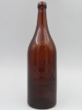 Rare Antique Pre-Prohibition Phil Scheuermann Brewery (Hancock, MI) Embossed Glass Bottle