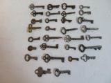 Estate Found Collection of (30) Assorted Keys Inc. Skeleton Keys