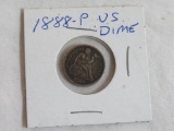 1888-P United States Seated Liberty Silver Dime