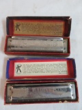 2 Vintage Hohner #1896 Marine Band Harmonicas, MIB