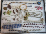 Case Lot of Vintage Costume Jewelry Includes Necklaces, Earrings, & Bracelets