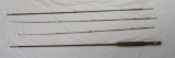 Vintage Heddon Cork Handle 4 Section Fishing Rod