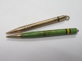 Lot of (2) Vintage Mechanical Pencils, Inc. Conklin Rolled Gold