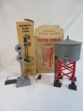 Vintage Marx Automatic Block Signal #464 and Plastic Water Tower #065