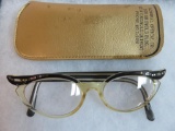 Authentic Vintage Rhinestone Cats Eye Ladies Bifocals