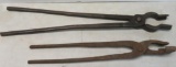 Lot of (2) Antique/ Vintage Blacksmith Tools Includes Heller Bros.