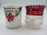 Lot of (2) Antique Souvenir Toothpick Holders