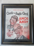 Antique Dated 1930 Amos and Andy 